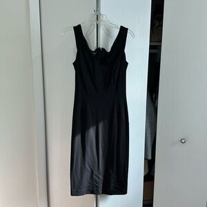 Bebe black midi dress